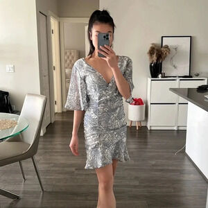 NWT Liberty Floral Dress with Ruching  | Women’s Size XS